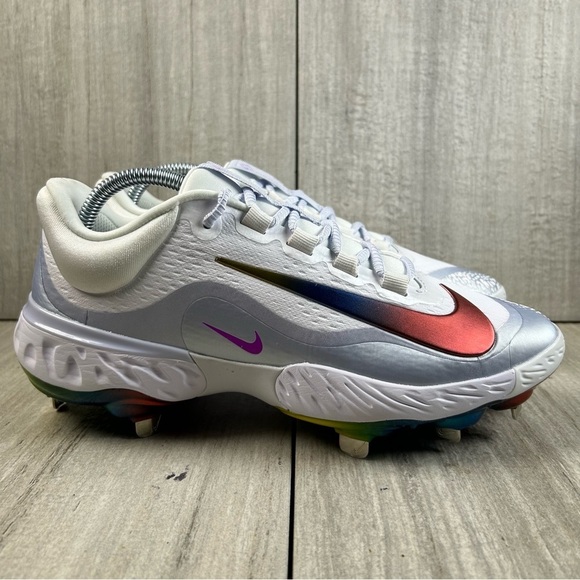 NEW Nike Alpha Huarache Elite 4 Low Baseball Cleat fd2745-106 Men’s Size 7.5 - Picture 3 of 11